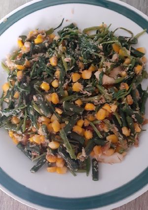 Foto resep Urap Kangkung,kacang panjang dan jagung manis