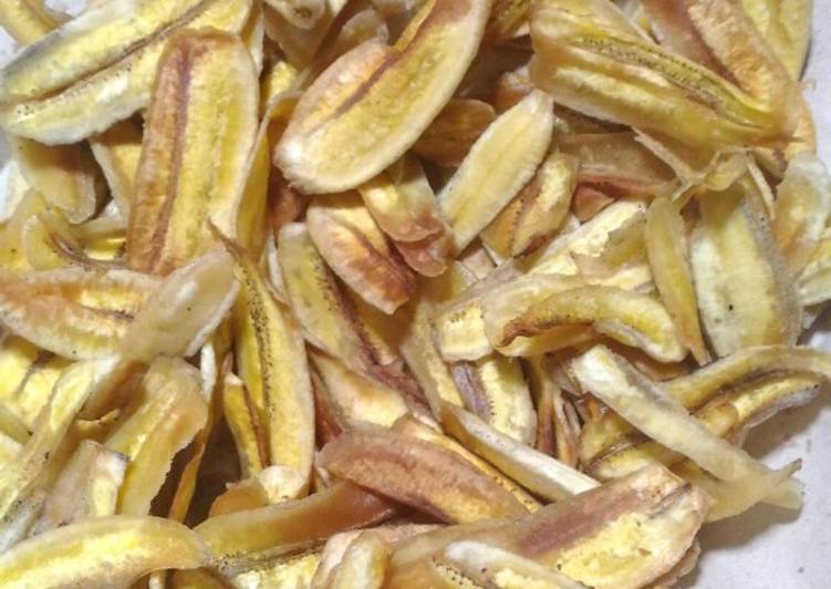 Cara Gampang  Keripik pisang gurih yang Bikin Ngiler