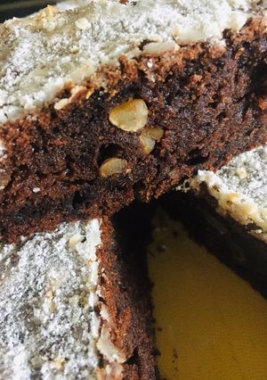 Una foto de BIZCOCHO DE 🍠BATATA🍠 Y 🍫CHOCOLATE🍫 AMARGO 😋😋😋👏🤩👏