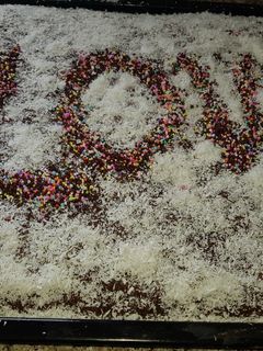 صورة لوصفة بسبوسه بالشوكولاته
