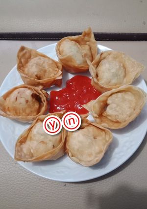 Foto resep Pangsit goreng isi ayam endolita