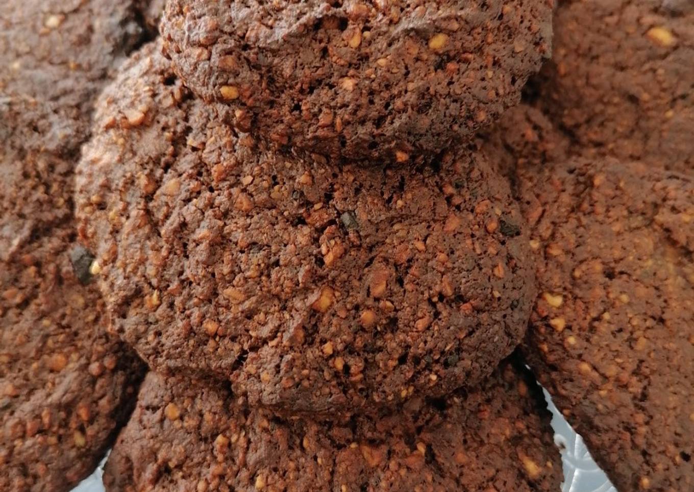 Galletas sin gluten y sin azúcar de almendra, cacao, plátano..