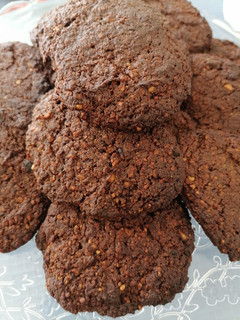 Foto principal de Galletas sin gluten y sin azúcar de almendra, cacao, plátano..