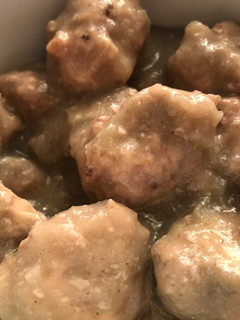 Una foto de Albondigas de pollo al horno (más light)