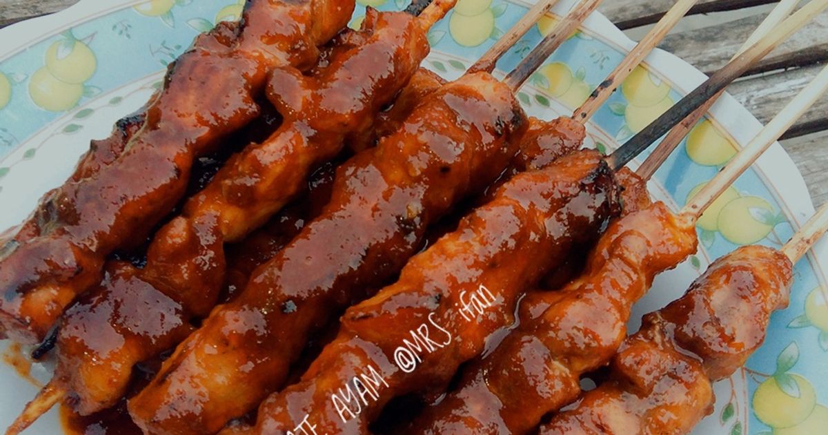 Sate Merah Resep Sate Ayam Bumbu Merah oleh Mrs. Ifan - Cookpad