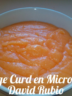 Una foto de Orange curd al microondas