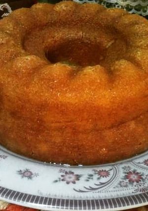 A picture of Baba rum cake.