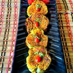A picture of Spicy & Zesty Potato Stuffed Capsicum Rings.