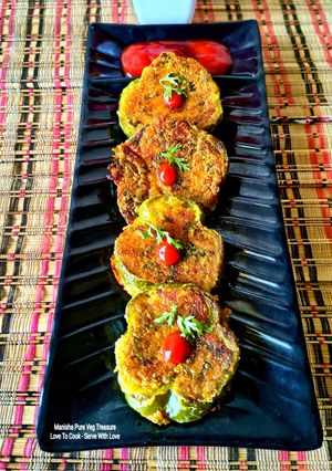A picture of Spicy & Zesty Potato Stuffed Capsicum Rings.