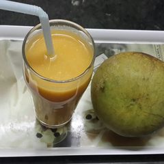 A picture of Bel Sharbat or panna(woodapple juice).