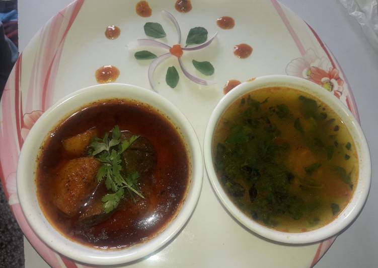 Step-by-Step Guide to Prepare Super Quick Homemade Methi dal and mix sabji