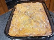 A picture of yellow cake mix