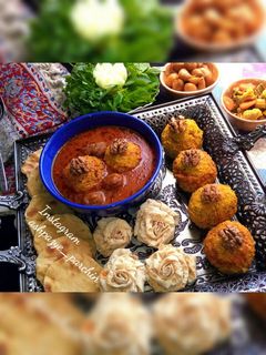 عکسی از دستور کوفته تبریزی مرغ 🌸
