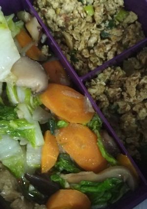 Foto resep Tumis sawi putih jamur shiitake (stir fried chinese with shiitake mushrom)