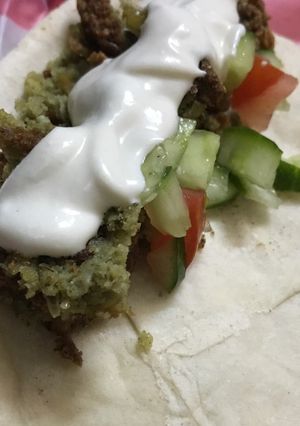 صورة لوصفة سندويش فلافل 🌮