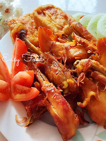 Cara Bikin Ayam Kampung Goreng Bumbu Kuning Simple ala Tasty Easy Food Bunda Pasti Bisa