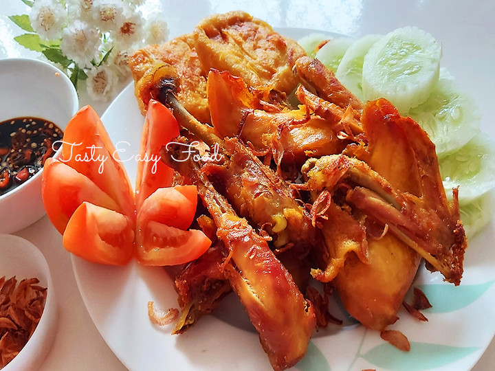 Cara Bikin Ayam Kampung Goreng Bumbu Kuning Simple ala Tasty Easy Food Bunda Pasti Bisa