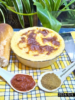 Une photo de Garantita (flan de pois chiches)