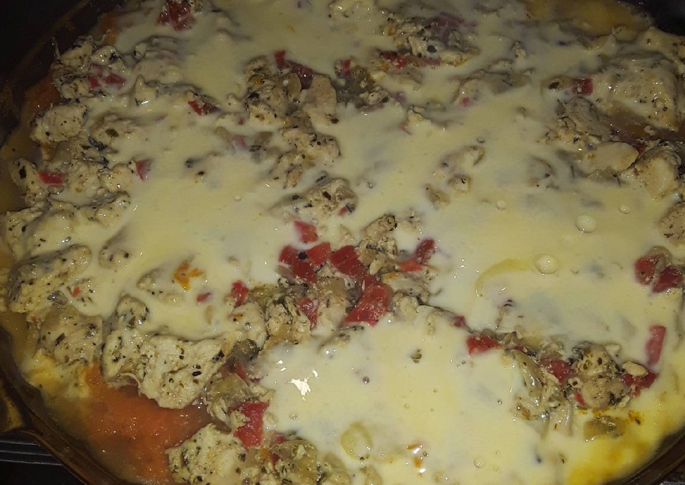 Pastel de calabaza y pollo