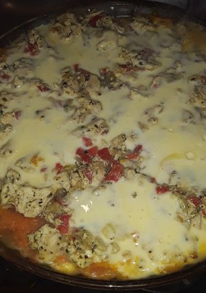 Una foto de Pastel de calabaza y pollo