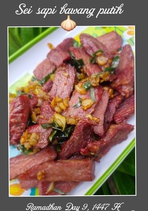 Foto resep Sei sapi bawang putih