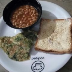 A picture of Veggies omelette.