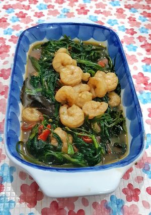 Foto resep Tumis kangkung mix udang