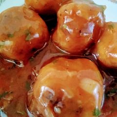 A picture of Veg Manchurian.