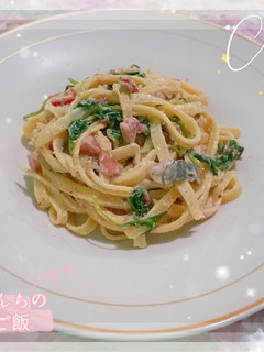 Foto resep Creamy Fettuccine With Spinach