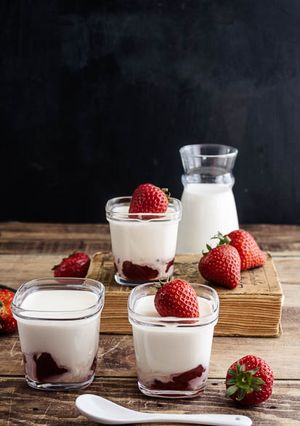 Une photo de Yaourts au lait concentré