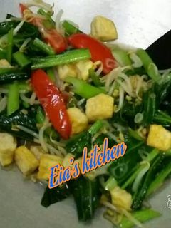 Foto resep Tumis Sawi Hijau, Toge Tahu