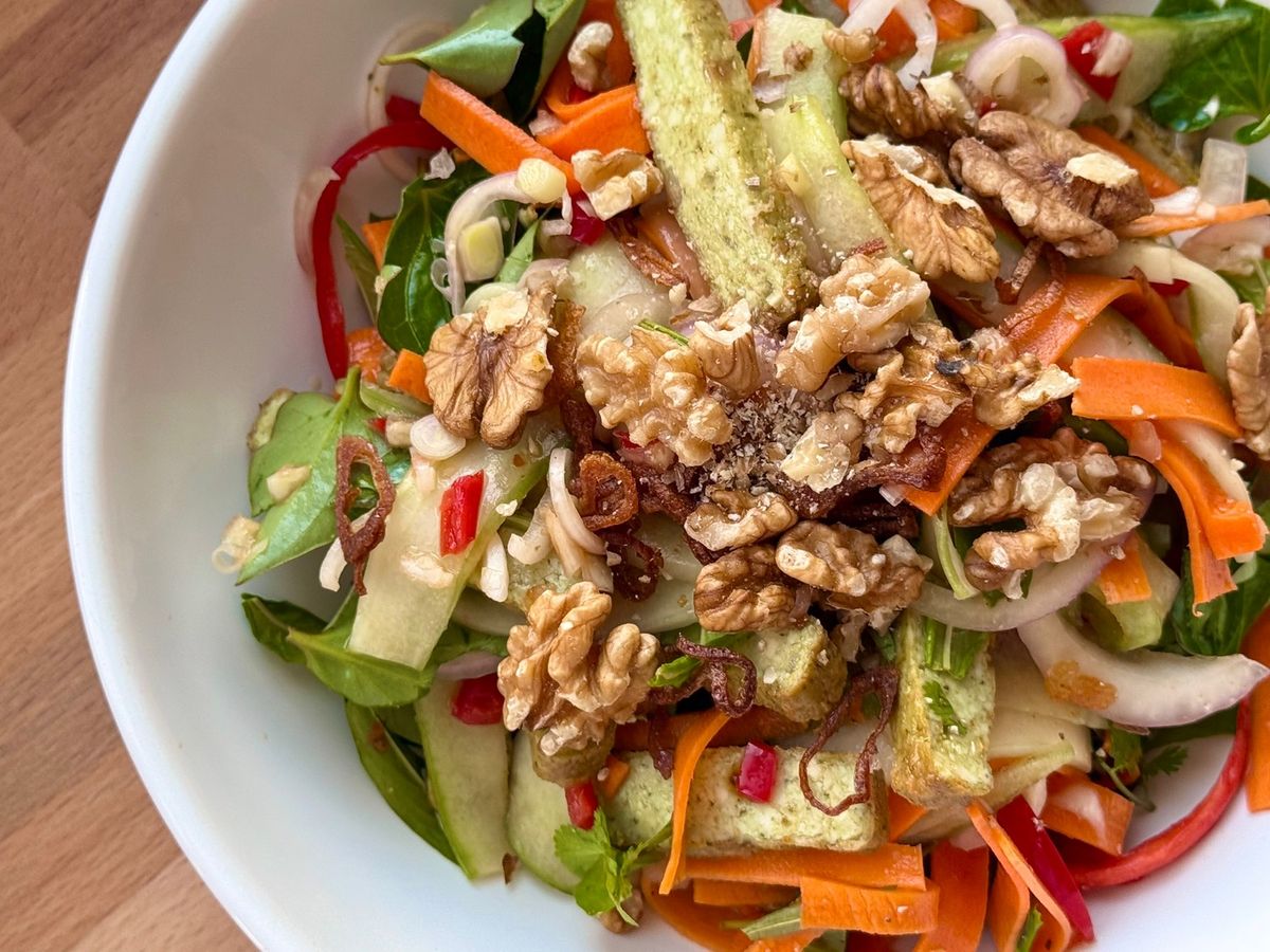 🌱 Gỏi Cà Rốt Dưa Leo Đậu Hủ Chay (Vegan)