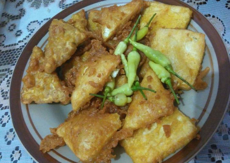 Resep Tempe + tahu Crispy oleh adhelia - Cookpad