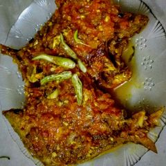 A picture of Masala Pomfret.