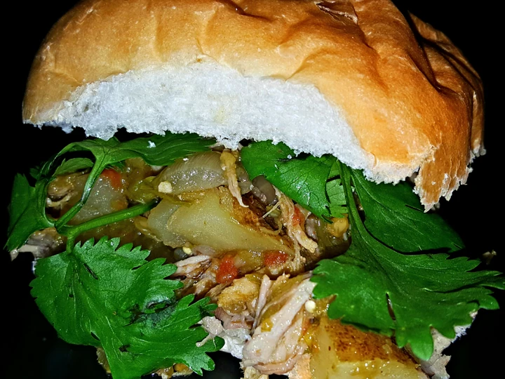 Simple Way Prepare Recipe Mike&amp;#39;s [2 Way] Green Chile Pulled Pork Sandwiches &amp;amp; Stew that is Delicious, So Delicious}