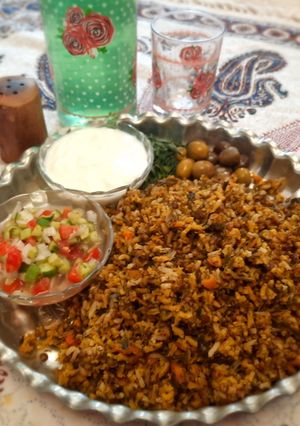 عکسی از دستور دمپخت هویج و سبزی