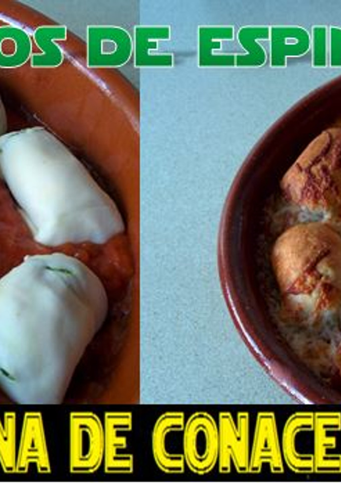 Una foto de Espinacas con queso / rollo de espinacas