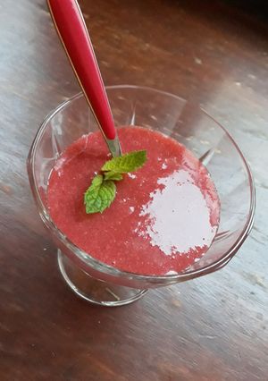 Une photo de Soupe de fraise