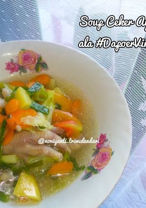 Foto resep Soup Ceker Ayam ala #DapoerVirgie