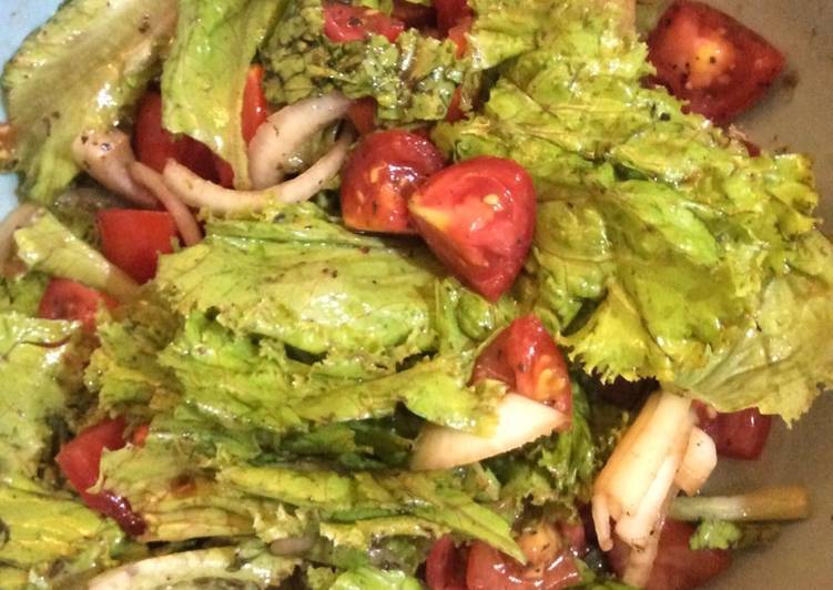 Cara Gampang Buat Salad tomat selada, Enak Banget