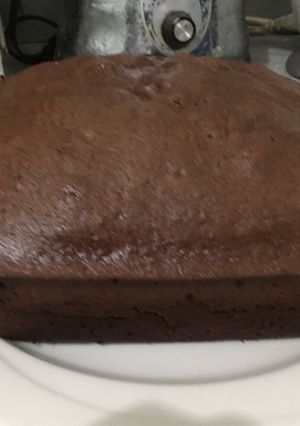 Una foto de Pastel de chocobanano o torta de guineo con chocolate