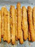 Τραγανά ιταλικά κριτσίνια με παρμεζάνα ✨Cheese Grissini - bread sticks✨