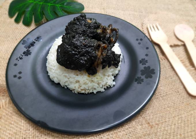 Nasi Cumi Hitam Kuah Kental