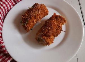 Foto di Involtini di lonza panati e cotti in forno
