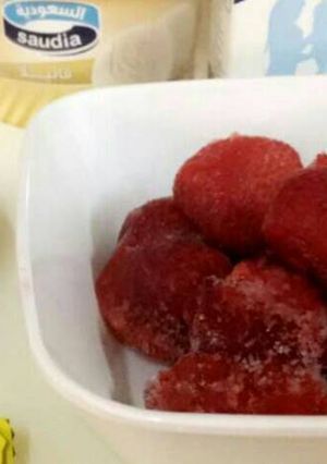 صورة لوصفة سموذي الفراوله🍓