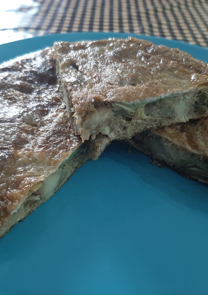 Una foto de Tortilla de alcachofas