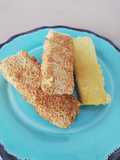 Cretan Graviera Saganaki (Plain and with Sesame)