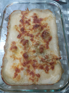 Una foto de Coliflor con bechamel y queso gratinado