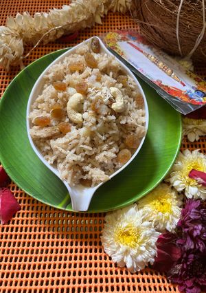 A picture of Rakashabandhan & Narali purnima Special Narali Bhat (Lunch time sweet).