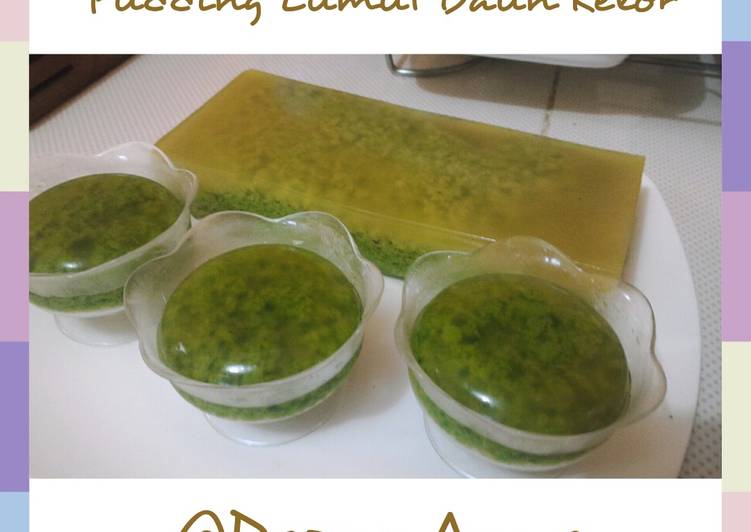 Puding Lumut Daun Kelor